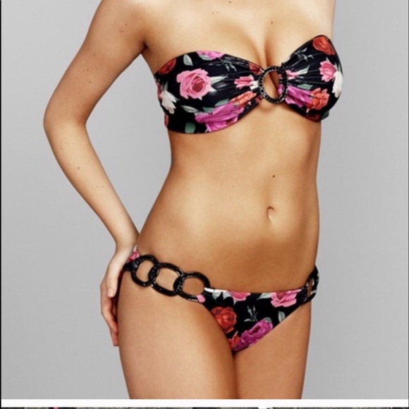 Beach Bunny Other - NWT Beach bunny “her Majesty” gorgeous Rose and gems Large/XL  bandeau set